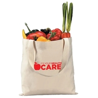 12oz.Cotton Canvas Reusable Tote Bag w/ Handles for Shopping