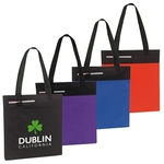 600D Polyester Reusable Tote Bag w/ Handle for Outdoor Event