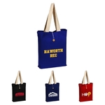 12oz.Cotton Canvas Reusable Tote Bag w/ Handles for Shopping