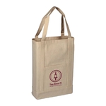 10 oz. Cotton Canvas Reusable Tote Bag w/ Handles & Pocket