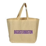 6 oz. 100% Cotton Sheet Reusable Grocery Tote Bag w/ Handles