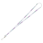 3/8" Super Soft Polyester Multi-Color Sublimation Lanyard