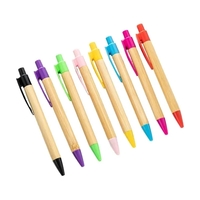 Eco-friendly colored bamboo pen plus free 1 color silkscreen imprint on......