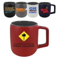 14 oz. Spartan Silk Matte Out coffee mug made of ceramic... from ASI 46573...