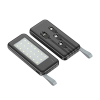 4-in-1 Power Bank with LED Light -10000 mAh