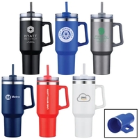 40 oz. double walled travel mug made of stainless steel and... from ASI 57655...