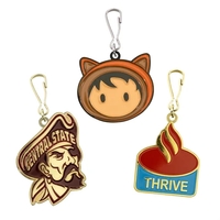 Custom Die Cast Zipper Pull with choice of metal finishes and... from ASI...