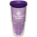 24 Oz. Colored Orbit Step Tumbler With Lid