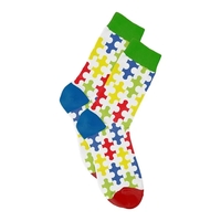 AUTISM AWARENESS FULL COLOR WOVEN SOCKS... from ASI 30208 A P Specialties /...