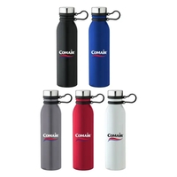 24 ounce double-wall, vacuum insulated stainless steel bottle with screw...
