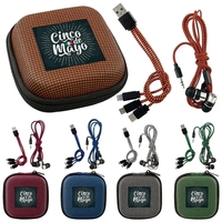 TEXTURED CHARGING CABLE EAR BUD KIT... from ASI 30208 A P Specialties