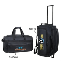 22" x 14" x 12" wheeled duffel bag with U-zip opening... from ASI 37980 Bagworld