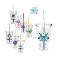 16 oz. Victory Acrylic Tumbler With Mood™ Straw, Full Colo