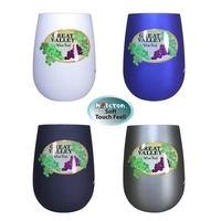 Halcyon® 12 oz. Stainless Steel Wine Glass, FCD with Varnis... from ASI 30270...