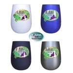 Halcyon® 12 oz. Stainless Steel Wine Glass, FCD with Varnis