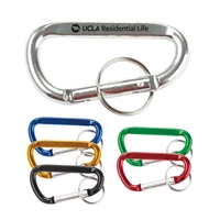 Carabiner with key ring made of aluminum metal, 3 1/8".... from ASI 41511...