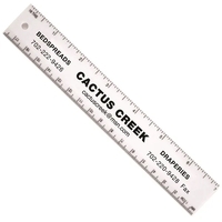 7" ruler made of plastic with a full measurement of 1.12"H... from ASI 54040...