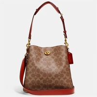 Coach Polished Pebble Leather Willow Bucket