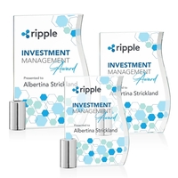 The Starfire Crystal Holbrook VividPrint™ Award features a subtle S-curved...