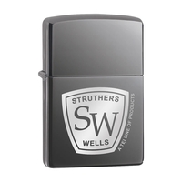 Famous Zippo Windproof Lighter. Made In the USA. The high-polish black......