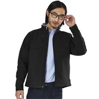 Men's Ultimate soft shell polyester and spandex jacket with full zippered......