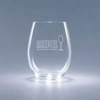 Riedel crystal stemless red wine glass with a 21 oz. capacity.... from ASI...