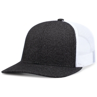 Melange Heather Low-Profile Trucker with adjustable snapback closure.... from...