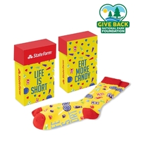 ACE Candy Themed Socks in Flip Top Box... from ASI 44900 NC Custom (CI/Lanco)...