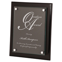 Piano Finish Floating Glass Plaque... from ASI 92531 Unique Custom Products /...