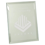 8" x 10" Clear Glass Mirror Plaque