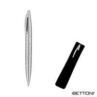 Twist-action ballpoint pen with fashionable styling and exquisite satin...