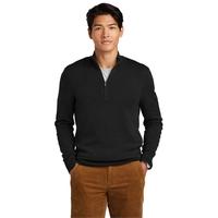 Brooks Brothers Washable Merino Birdseye 1/4-Zip Sweater... from ASI 84863...