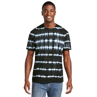 Port & Co Allover Stripe Tie-Dye Tee