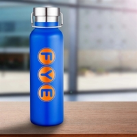 20 oz. stainless steel vacuum insulated water bottle with a copper... from...