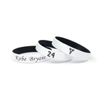 1/2 inch Dual Layered Silicone Wristband