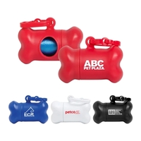 Bone shaped pet waste bag holder with 15 bags included.... from ASI 98360...