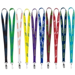 3/4" Import Air Ship Super Soft Polyester Silkscreen Lanyard
