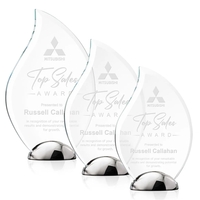 The Starfire Crystal Neskita Flame Award is beautifully framed with bevels......