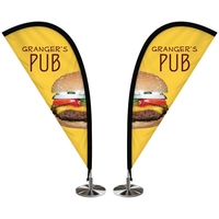 Double Sided Mini Desktop Teardrop Banner