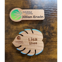 Hardwood Name Tags... from ASI 92531 Unique Custom Products / UCP