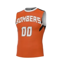 Sleeveless Construction With Hemmed Sleeve Ends and Self-Material Crew...