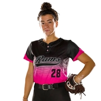 Women's Two Button Fastpitch Jersey