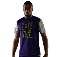 Set-In Short Sleeve Silhouette and Self-Material Set-In Mitered V-Neck.......