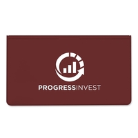 Checkbook cover made of vinyl measuring 3.43"H x 6.37"W with a... from ASI...