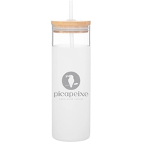 25 oz Totem Single Wall Glass Bottle with Silicone Sleeve