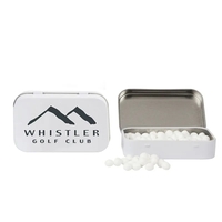Rectangular Tin with Golf Ball Shaped Mints