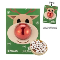 Holiday Mega Hot Chocolate Bomb Billboard Card - Reindeer with Red... from...