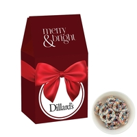 Milk Carton Inspired Box with Chocolate Pretzels with White Chocolate...