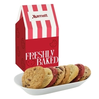 Milk Carton Inspired Box w/ 8 Gourmet Cookies (2 Chocolate Chip,... from ASI...