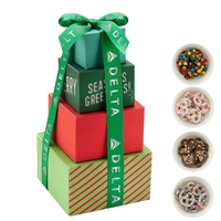 Option 1 includes 4 kinds of pretzels: Milk Choc. w/ Mini... from ASI 71685...